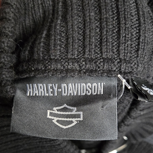 Men's Willie G Skull Sweater - Black BeautyPart Number: 96191-24VM size large - Picture 5 of 8